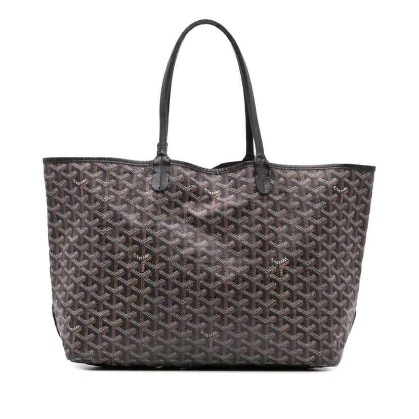 Goyard Goyardine Saint Louis PM Black Canvas Good condition - Front View