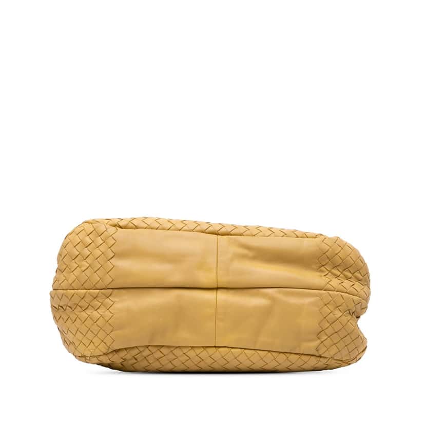 Bottega Veneta Medium Nappa Intrecciato Campana Hobo Yellow Leather Good condition - Inside View