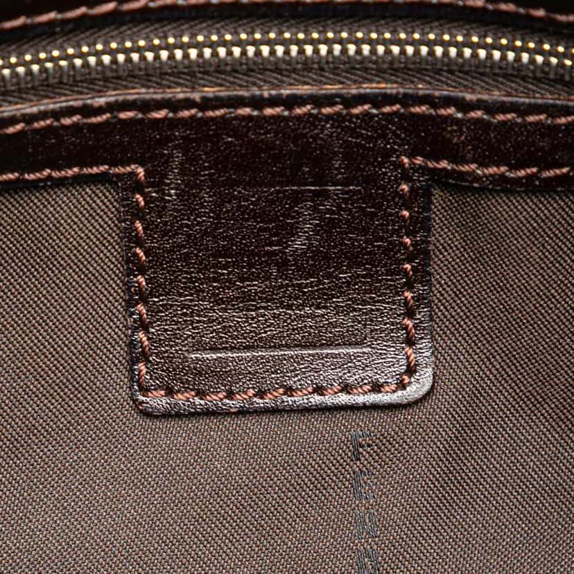 Fendi Zucca Canvas Shoulder Bag Brown Canvas Good condition - Box View