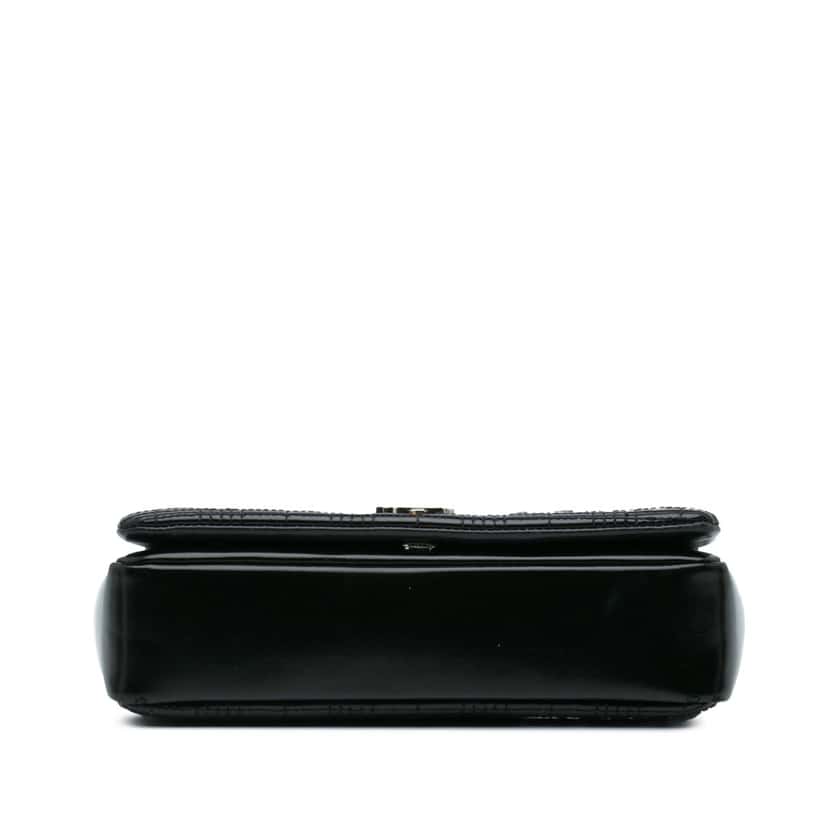 Burberry Small Patent Horseferry Lola Crossbody Black Leather Good condition - Inside View