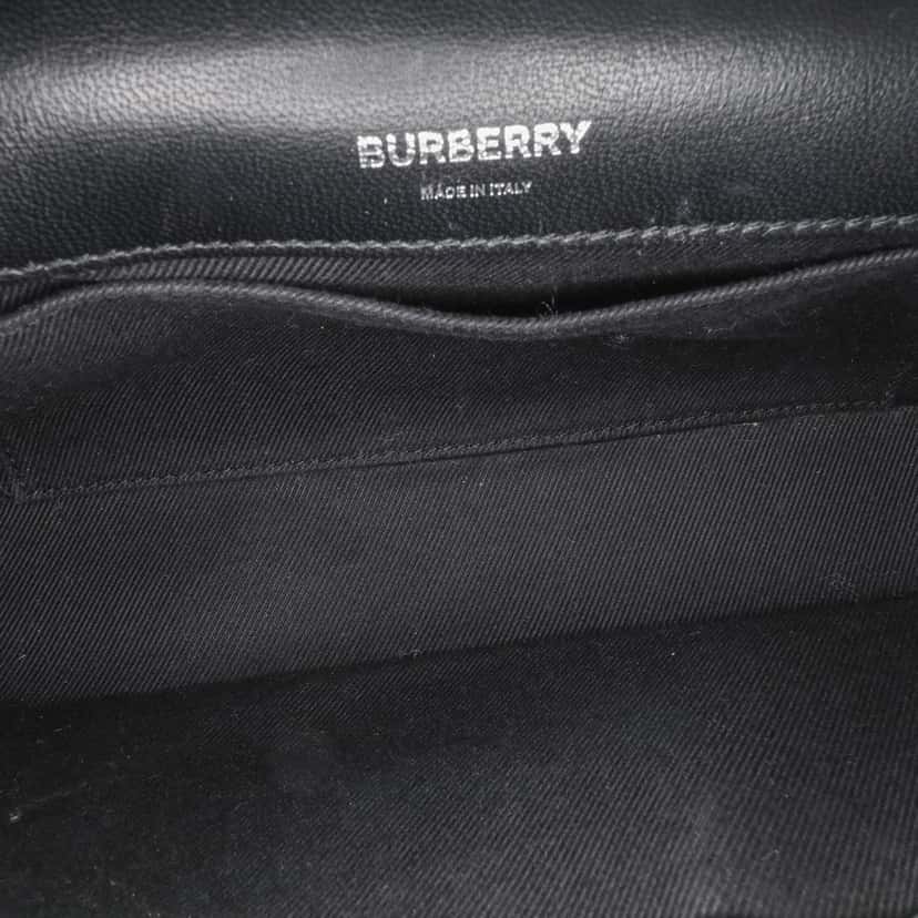 Burberry Small Patent Horseferry Lola Crossbody Black Leather Good condition - Model View