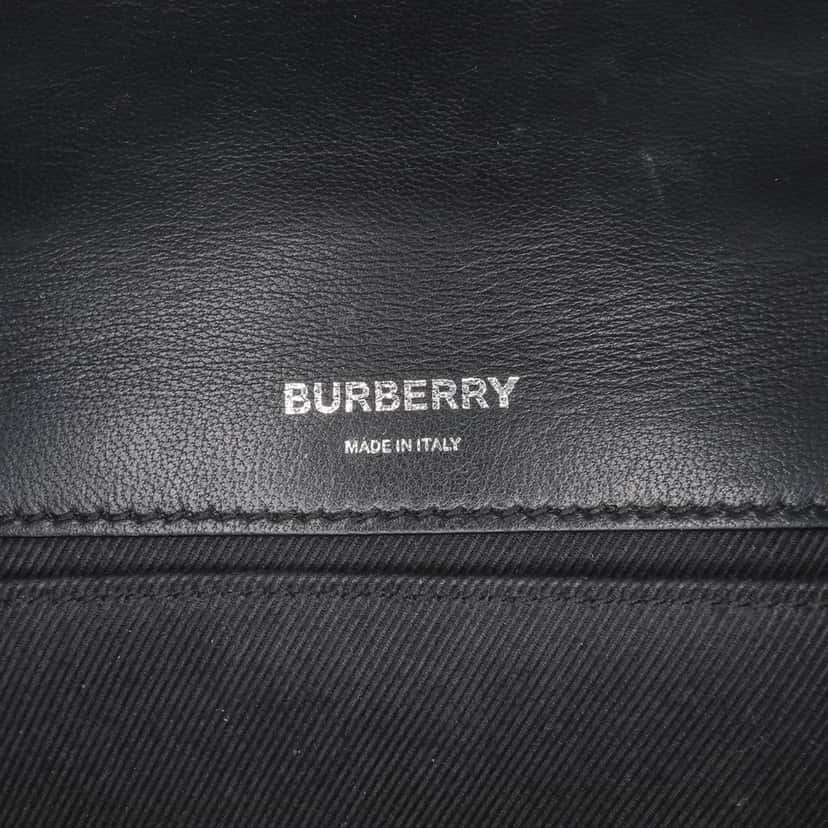 Burberry Small Patent Horseferry Lola Crossbody Black Leather Good condition - Box View