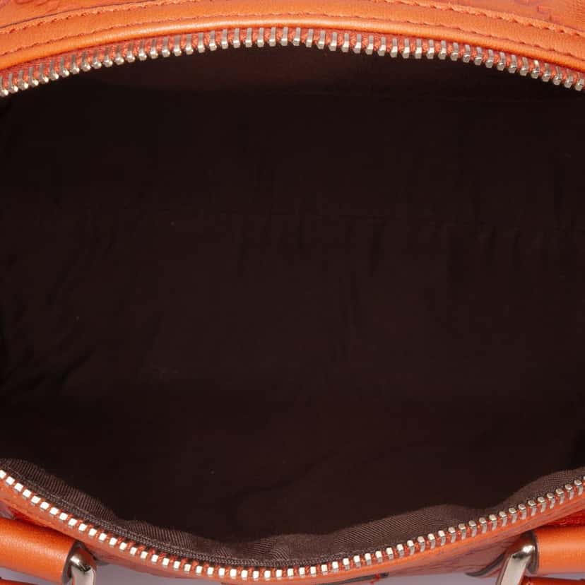 Gucci Guccissima Joy Boston Bag Orange Leather Good condition - Box View