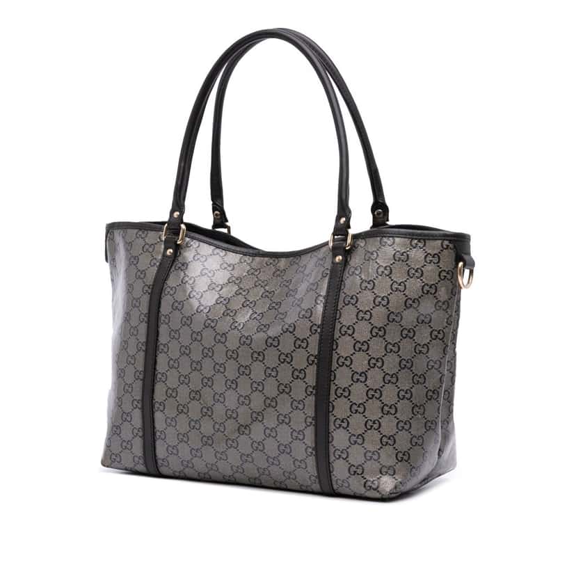 Gucci Medium GG Crystal Joy Tote Brown Canvas Good condition - Back View