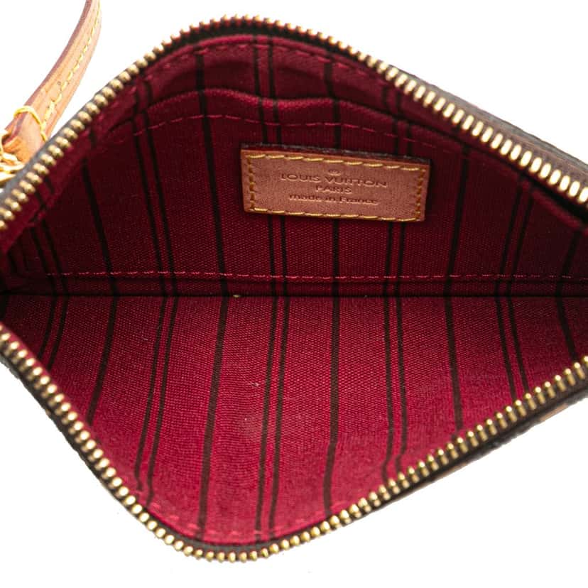 Louis Vuitton Monogram Neverfull Pouch Brown Canvas Good condition - Model View
