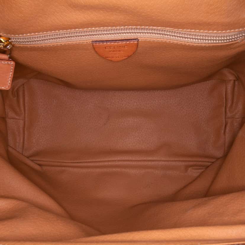 Celine Macadam Coated Canvas Shoulder Bag Brown Canvas Good condition - Model View