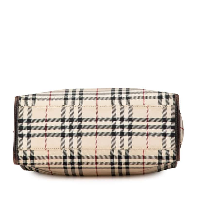 Burberry House Check Canvas Tote Brown Canvas Good condition - Inside View