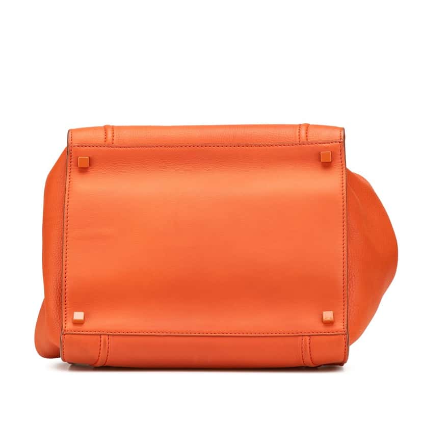 Celine Medium Leather Phantom Luggage Tote Orange Leather Good condition - Inside View
