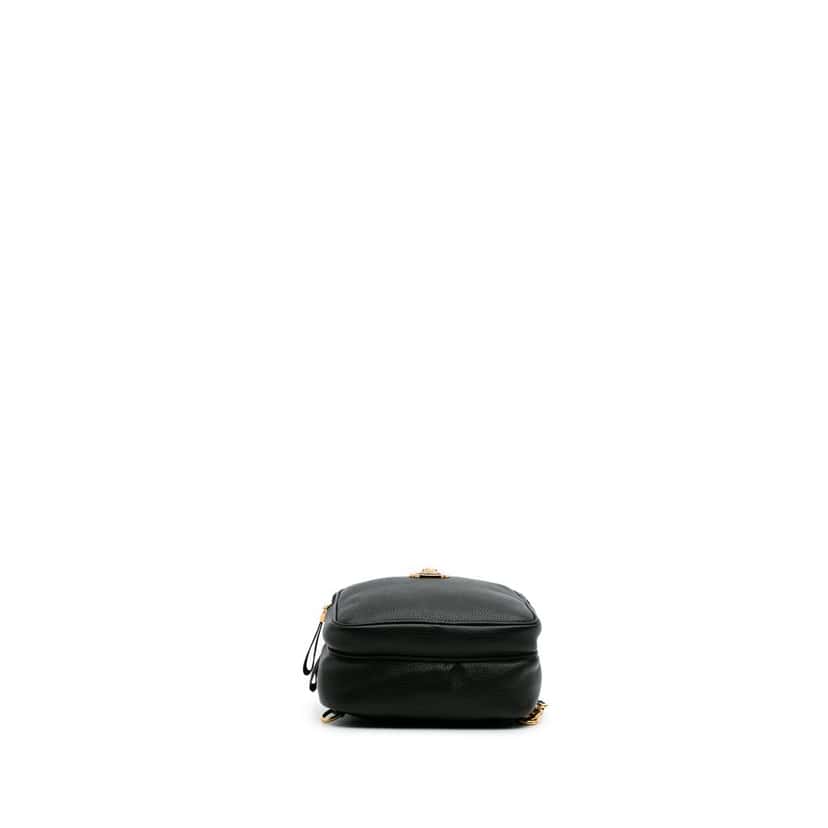 Versace Grained Calfskin Medusa Sling Bag Black Leather Good condition - Inside View