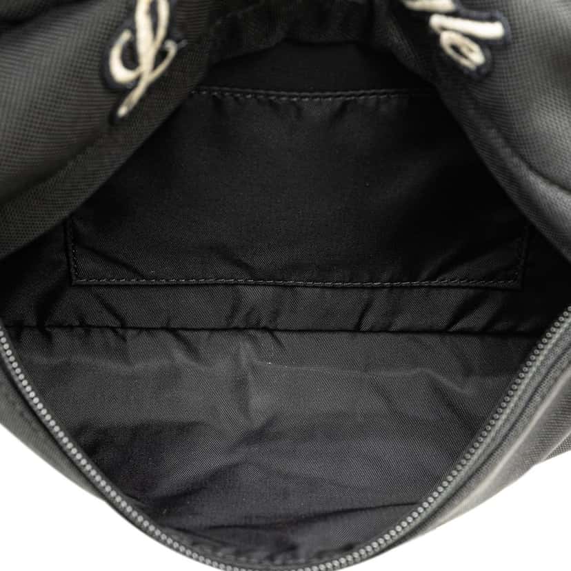 Gucci Techno Canvas Web L Aveugle Par Amour Embroidered Belt Bag Black Canvas Good condition - Box View