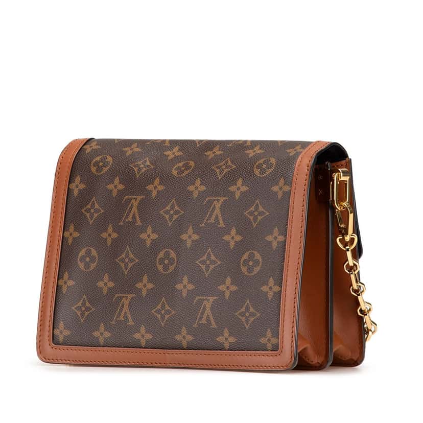 Louis Vuitton Monogram Reverse Dauphine MM Brown Canvas Good condition - Back View