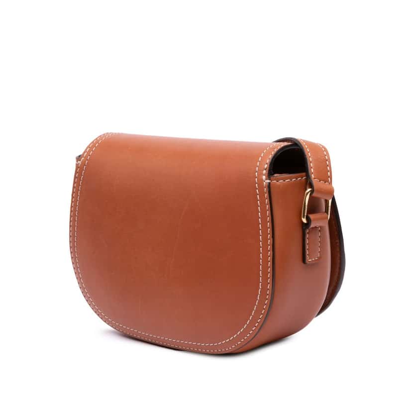Celine Small Leather Crecy Flap Crossbody Brown Leather Good condition - Back View
