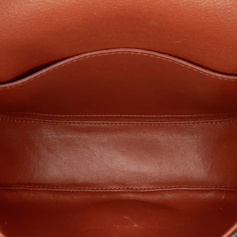 Celine Small Leather Crecy Flap Crossbody Brown Leather Good condition - Model View