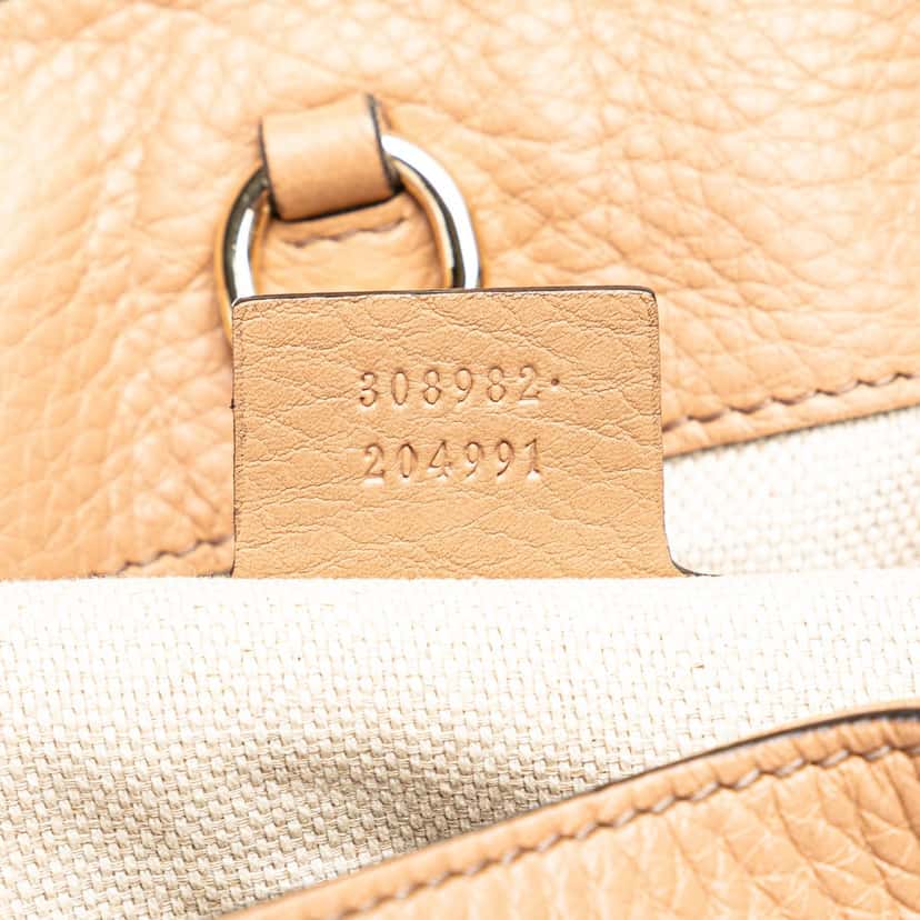 Gucci Medium Leather Soho Chain Tote Brown Leather Good condition - Box View