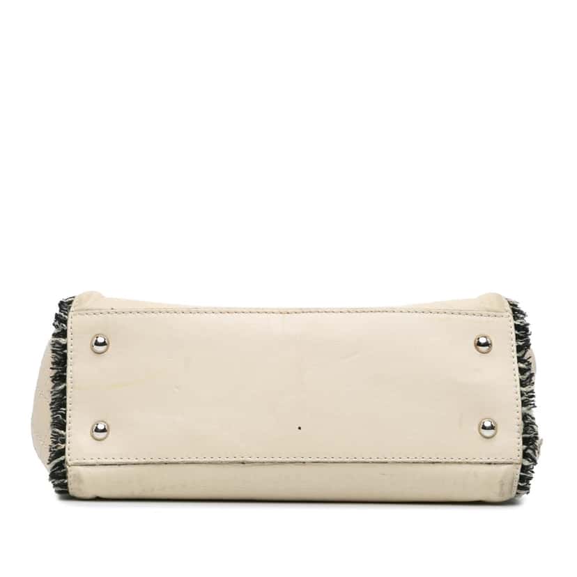 Chanel Lambskin Tweedy Flap Brown Leather Good condition - Inside View