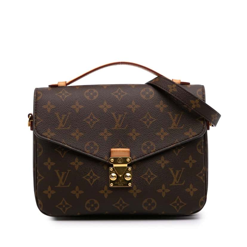 Louis Vuitton Monogram Pochette Metis Brown Canvas Good condition - Front View