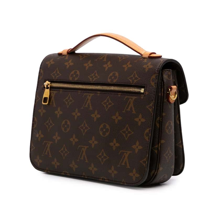 Louis Vuitton Monogram Pochette Metis Brown Canvas Good condition - Back View