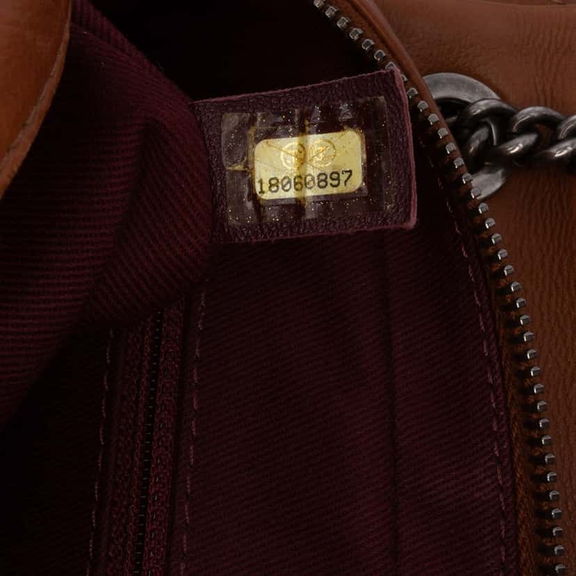Chanel Paris Edinburgh Medium Calfskin Coco Sporran Flap Brown Leather Good condition - Box View