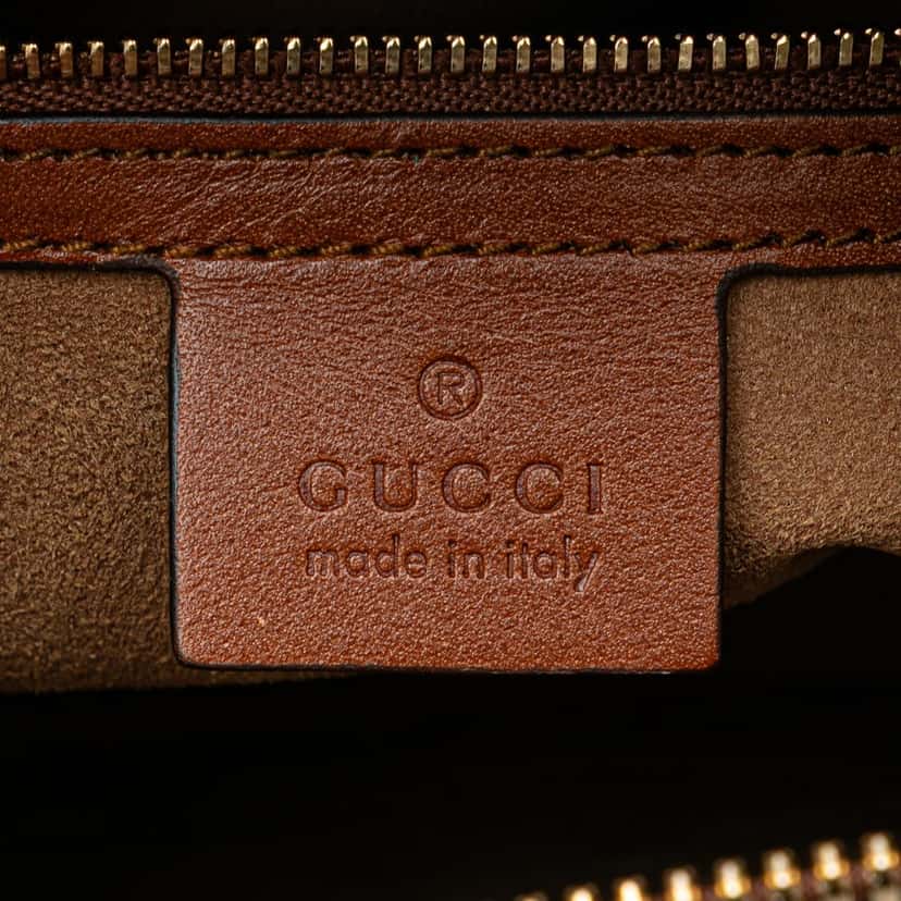 Gucci GG Supreme Linea A Satchel Brown Canvas Good condition - Box View