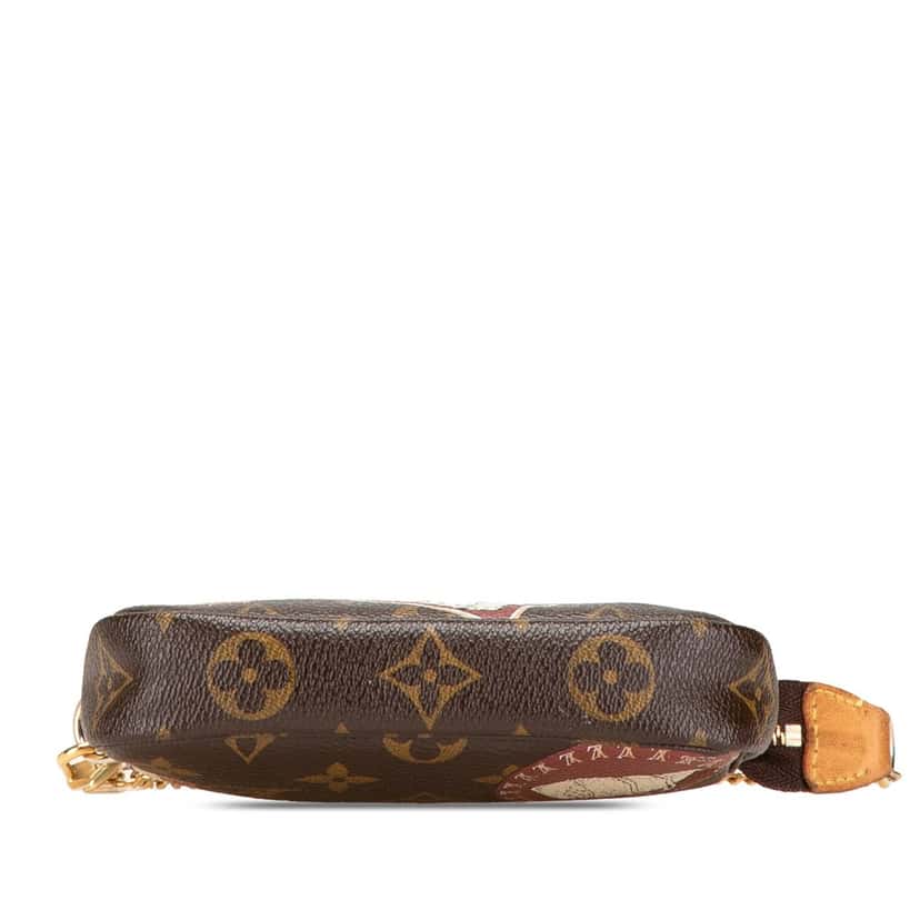 Louis Vuitton Monogram Patch Mini Pochette Accessoires Brown Canvas Good condition - Inside View