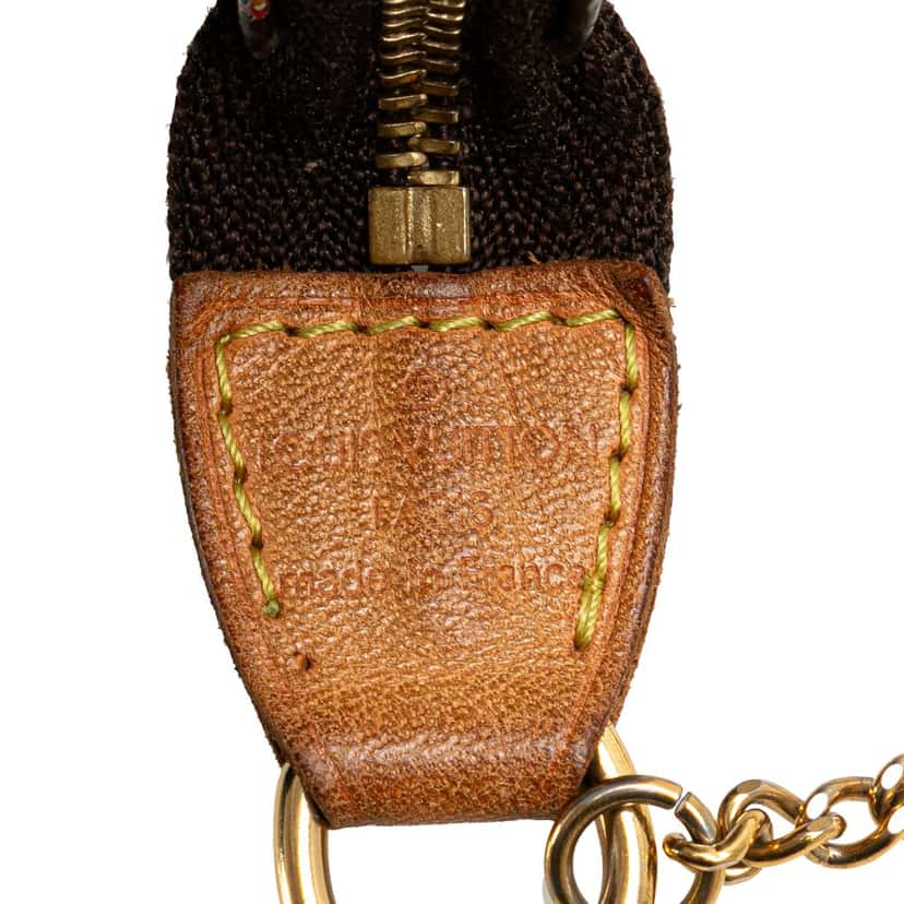 Louis Vuitton Monogram Patch Mini Pochette Accessoires Brown Canvas Good condition - Box View
