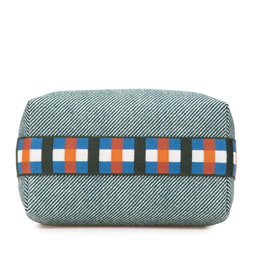Hermès Small Wool Bride A Brac H Natte Case Blue Wool Good condition - Inside View