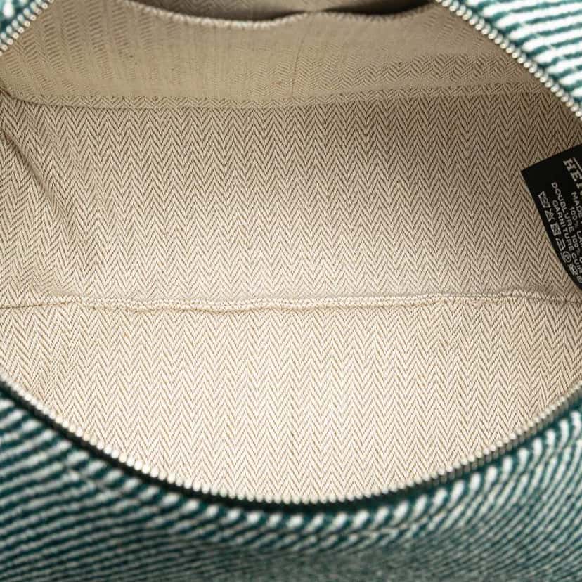 Hermès Small Wool Bride A Brac H Natte Case Blue Wool Good condition - Model View