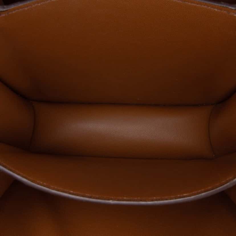 Celine Small Calfskin Classic Box Brown Leather Good condition - Model View