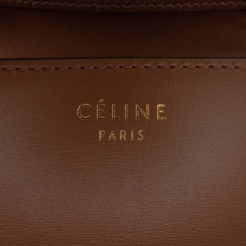 Celine Small Calfskin Classic Box Brown Leather Good condition - Box View