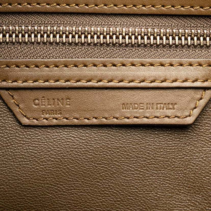 Celine Mini Tricolor Leather Luggage Tote Red Leather Good condition - Box View
