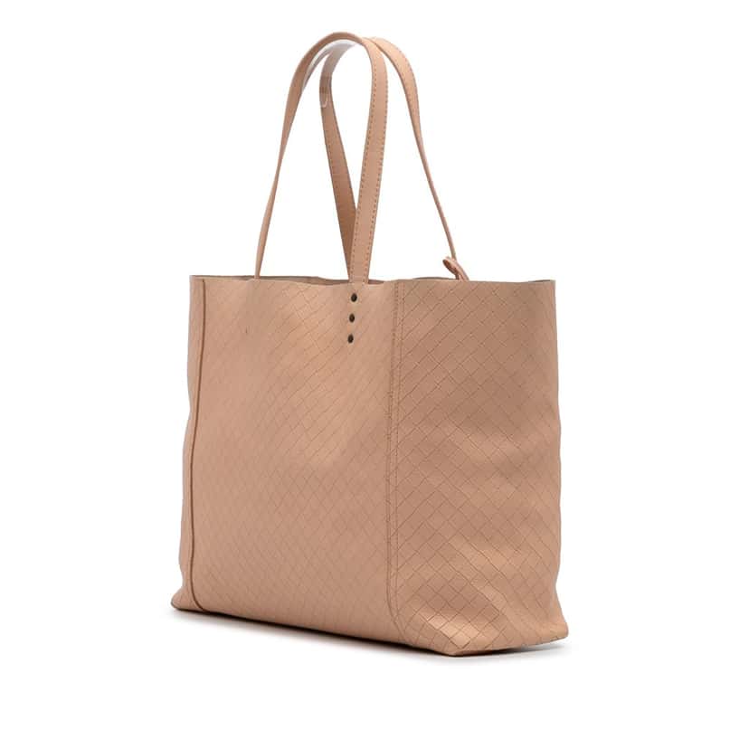 Bottega Veneta Leather Intrecciomirage Tote Brown Leather Good condition - Back View