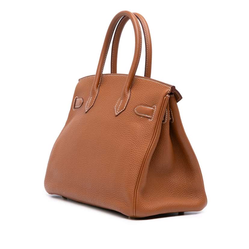 Hermès Togo Birkin Retourne 30 Brown Leather Good condition - Back View