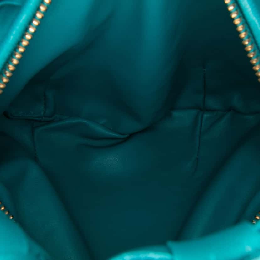 Bottega Veneta Mini Nappa Intrecciato Jodie Blue Leather Good condition - Model View