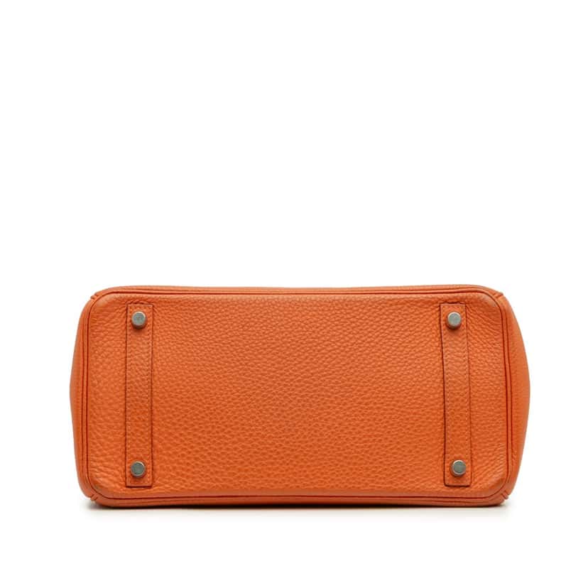 Hermès Togo Birkin Retourne 30 Orange Leather Good condition - Inside View