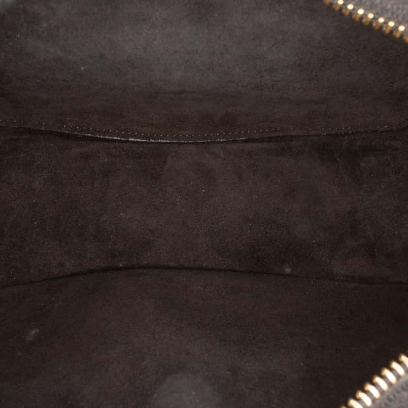 Celine Medium Calfskin Triomphe Ava Shoulder Bag Black Leather Good condition - Model View