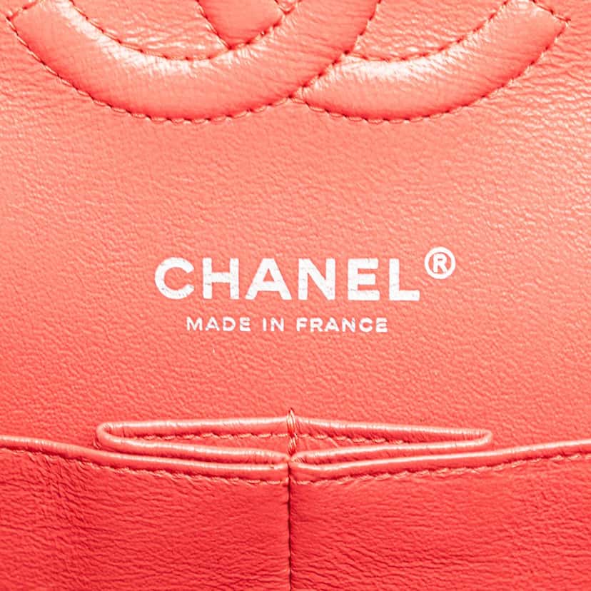 Chanel Medium Classic Caviar Double Flap Red Leather Good condition - Box View