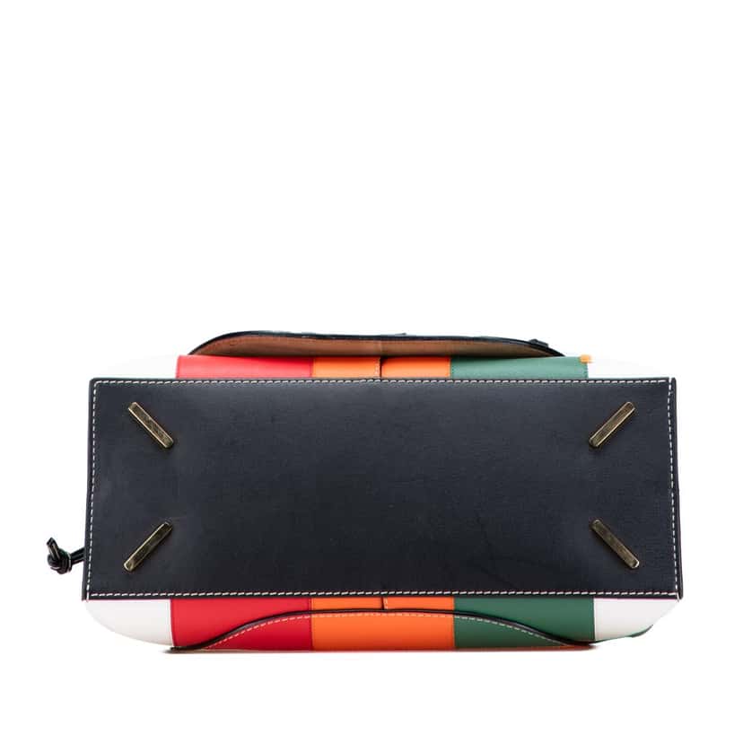 Loewe Medium Patchwork Leather Gate Top Handle Satchel Black Leather Good condition - Inside View
