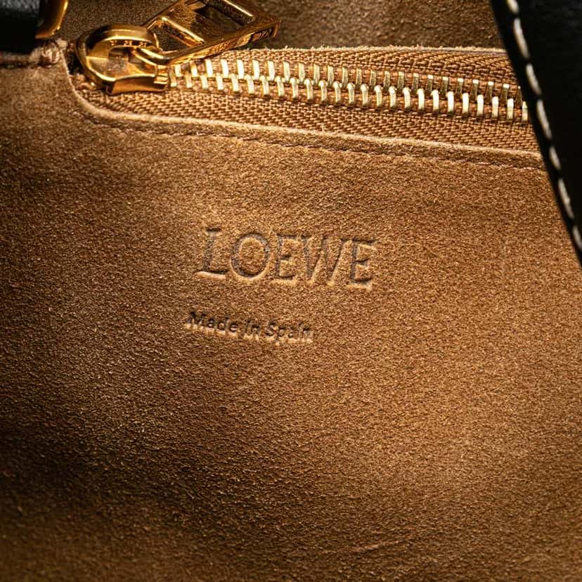 Loewe Medium Patchwork Leather Gate Top Handle Satchel Black Leather Good condition - Box View