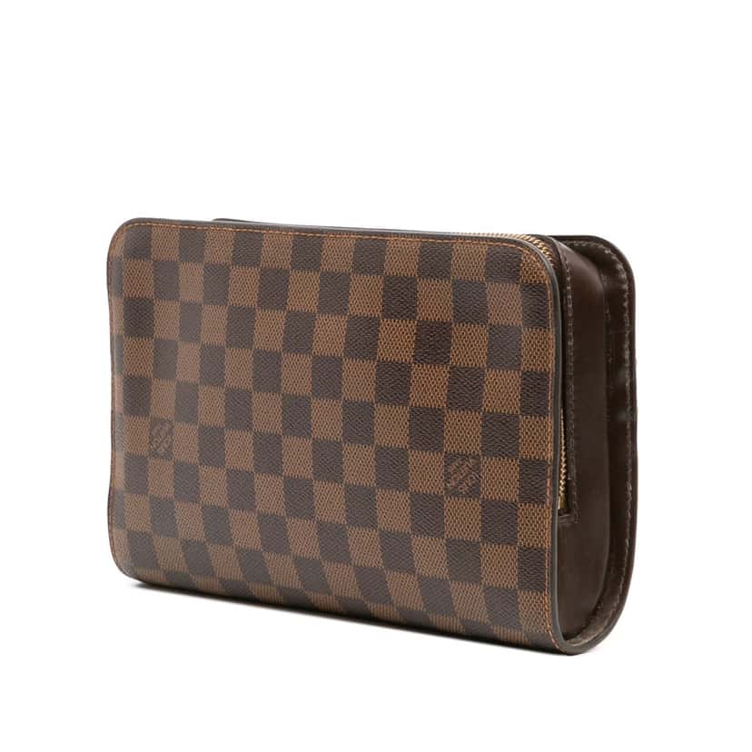 Louis Vuitton Damier Ebene Saint Louis Pochette Brown Canvas Good condition - Back View