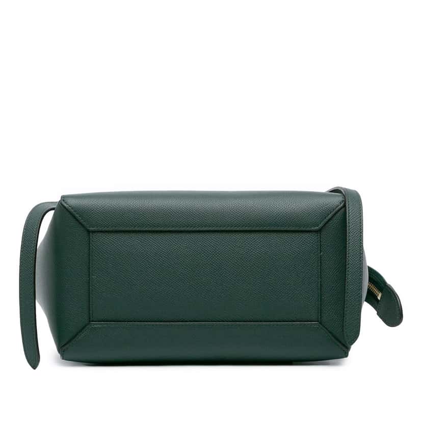 Celine Micro Grained Calfskin Belt Bag Green Leather Good condition - Inside View