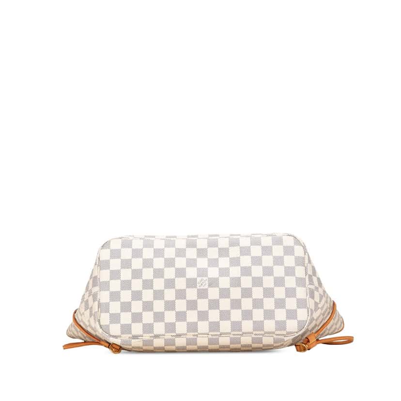 Louis Vuitton Damier Azur Neverfull MM White Canvas Good condition - Inside View