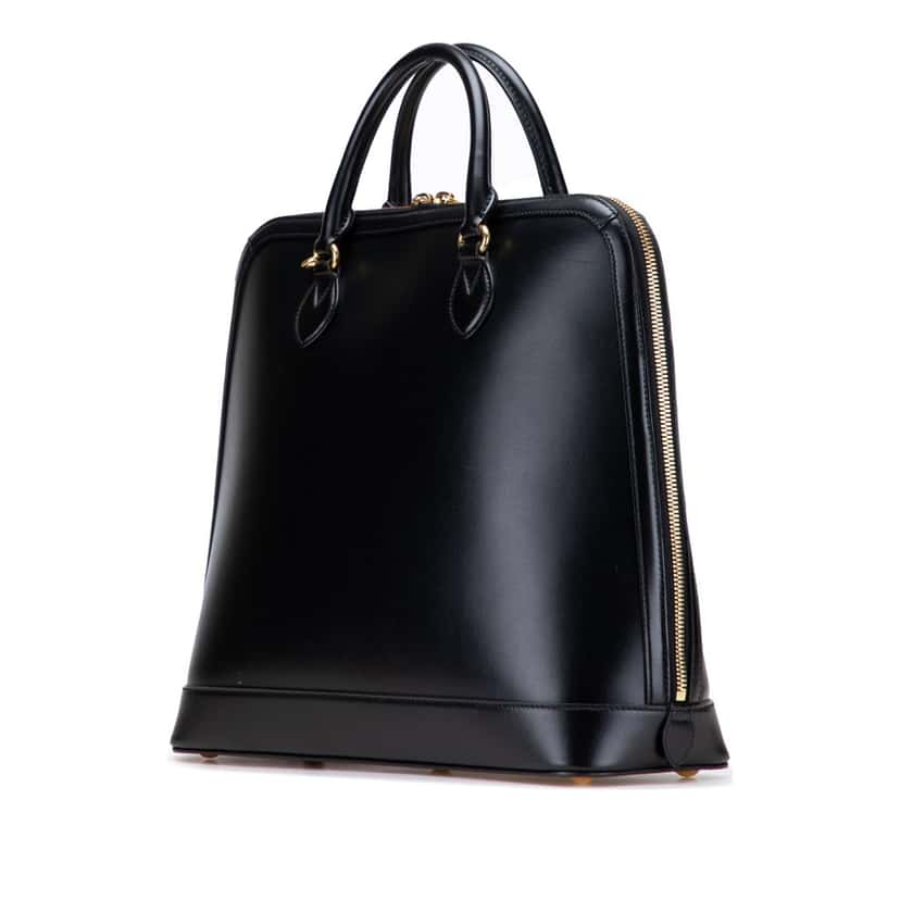Gucci Small Leather Horsebit 1955 Duffle Bag Black Leather Good condition - Back View