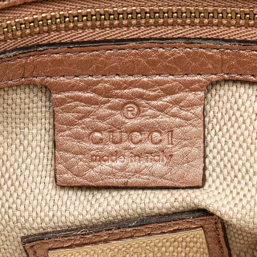 Gucci Leather Soho Chain Zip Shoulder Bag Pink Leather Good condition - Box View