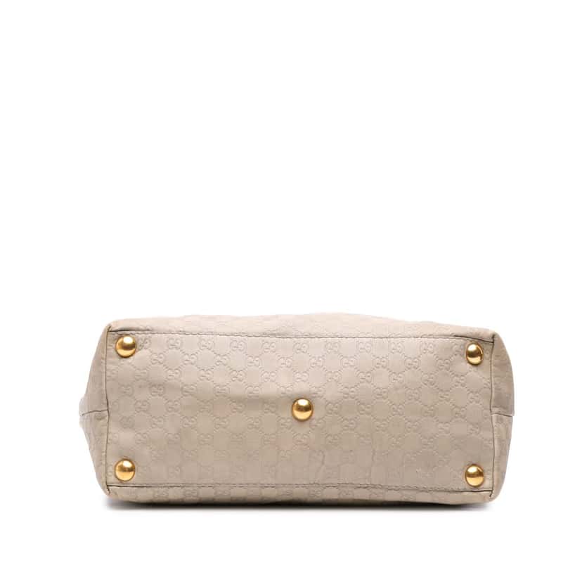 Gucci Guccissima Babouska Tote White Leather Good condition - Inside View