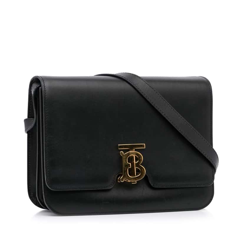 Burberry TB Crossbody Black Leather Good condition - Back View