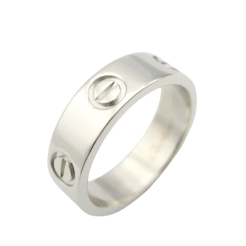 Cartier Platinum Classic Love Ring Silver Platinum Good condition - Inside View