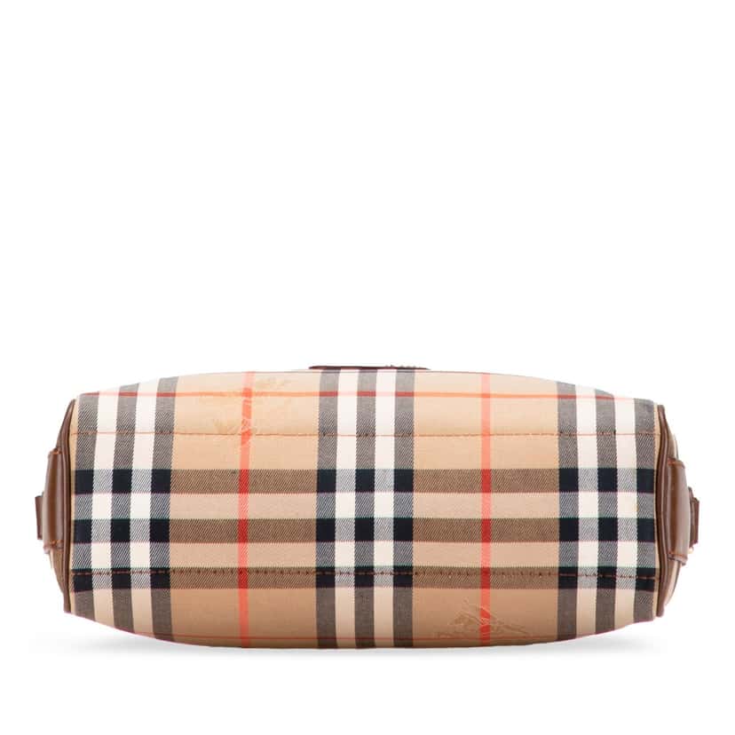 Burberry Haymarket Check Canvas Crossbody Brown Canvas Good condition - Inside View