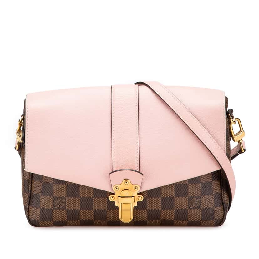 Louis Vuitton Damier Ebene Clapton PM Brown Canvas Good condition - Front View