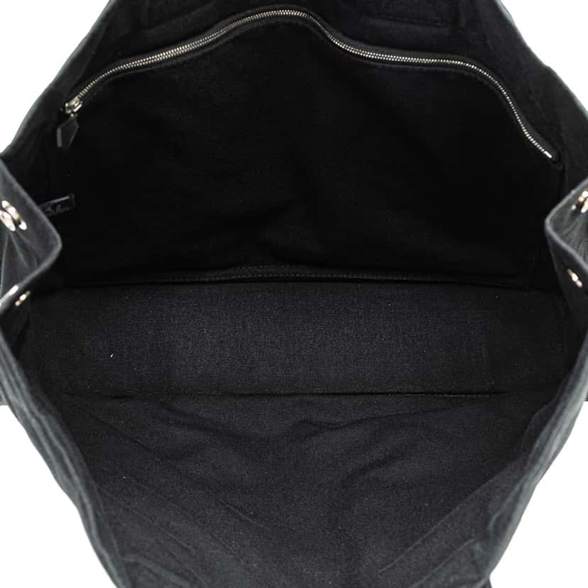 Hermès Canvas and Leather Fourre Tout MM Blue Canvas Good condition - Model View