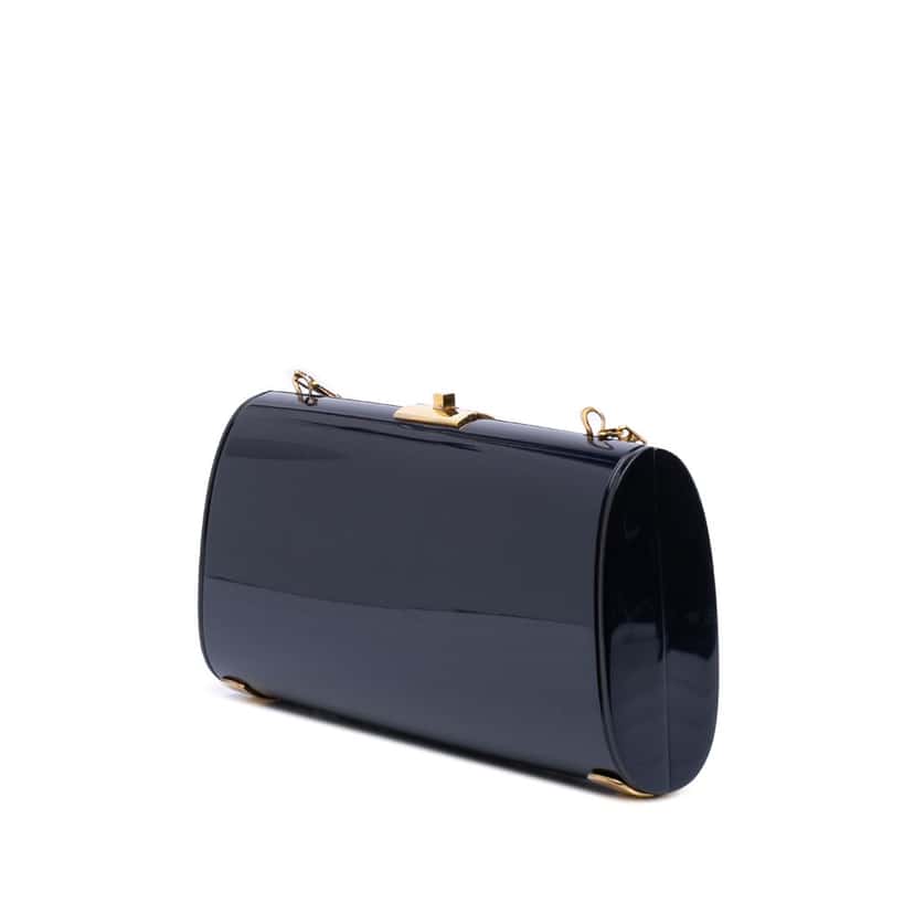 Celine Classic PVC Evening Clutch Blue Good condition - Back View